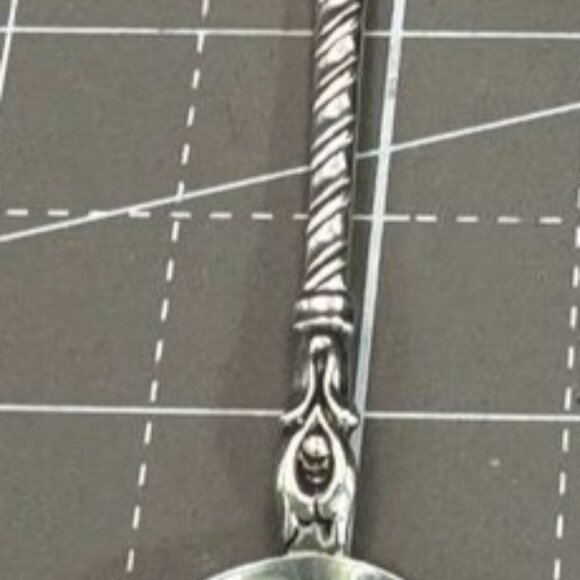 Antiko 800 Silver Souvenir Spoon Rüdesheim Germany Crest - Picture 4 of 5